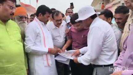 सांसद भरत सिंह कुशवाहा ने डबरा में रेलवे स्टेशन के नए ओआरबी और सिविल अस्पताल का निरीक्षण किया