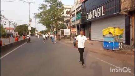 विदिशा नगर: माहेश्वरी समाज के आराध्य भगवान महेश की 4 जून को जयंती, समाज के लोगों ने मैराथन दौड़ का किया आयोजन
