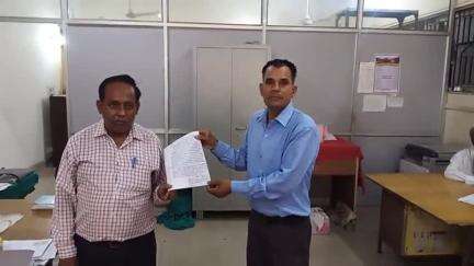 Pilibhit janpad mein patrakaar ko Insaaf dilane ke liye uthai awaaz Subhash Chand Kashyap ne janpad bagpat Uttar