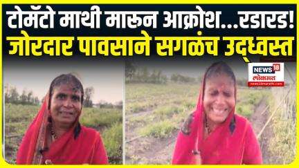 Beed Breaking: Maharashtra Rain Update: बीडमधील शेतकऱ्याचा आक्रोश, पावसाने हे काय केलं?