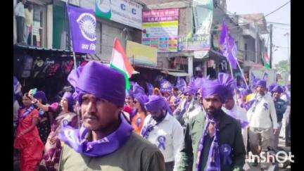 पीथमपुर: पीथमपुर में डॉ. भीमराव अंबेडकर की 134वीं जयंती पर सर्व बलाई समाज का स्नेह सम्मेलन आयोजित, रैली निकाली