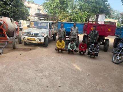 कांकेर: भानुप्रतापपुर पुलिस ने अलग-अलग जिलों में चोरी करने वाले गिरोह के 4 आरोपियों को किया गिरफ्तार