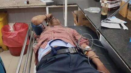 पाली: नायरा डिपो के निकट बाइक स्लिप होने से एक युवक हुआ घायल, बांगड़ हॉस्पिटल में कराया गया भर्ती