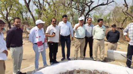 हुज़ूर: संभागीय दल कर रहे जल गंगा संवर्धन अभियान के कार्यों का निरीक्षण