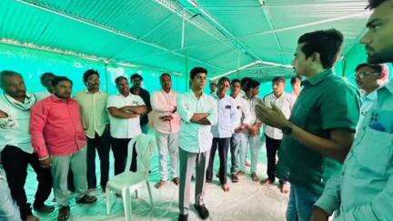 जाफराबाद: धोंडखेडा येथे आमदार संतोष पाटील दानवे यांनी दशरथ बाबा हायटेक फार्मर प्रोडूसर कंपनीला दिली सदिच्छा भेट