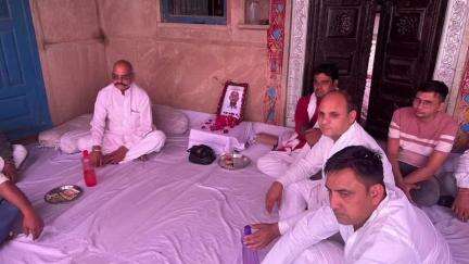 वैर: विधायक बहादुर सिंह कोली ने विधानसभा वैर के दौरे पर शोक संतृप्त परिजनों को दी सांत्वना