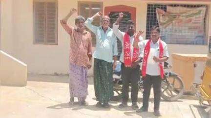 జమ్మలమడుగు: మైలవరం : సిపిఐ ఆధ్వర్యంలో తహసీల్దార్ కార్యాలయం వద్ద నిరసన కార్యక్రమం