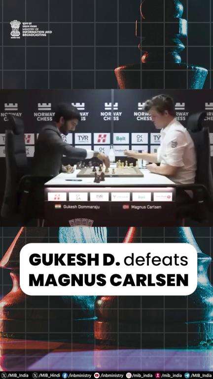The Indian chess prodigy defeated Magnus Carlsen, securing his 1st-ever classical win against the World No. 1.