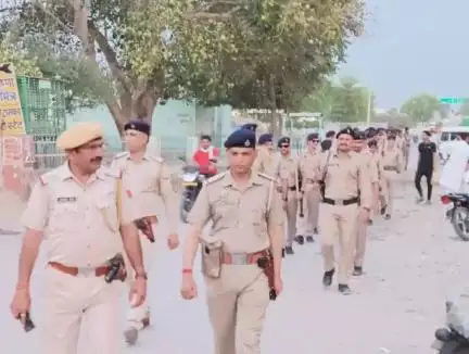 #लोकसभा_चुनाव_2024 मध्येनजर भालेरी क्षेत्र मे निकाला फ्लैग मार्च