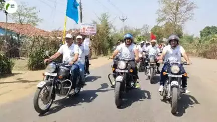 *मतदाता जागरूकता अभियान: कलेक्टर की अगुवाई में ग्राम गोड़खाम्ही से लोरमी तक विशाल बाइक रैली*