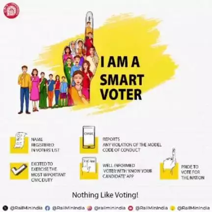 मतदान के माध्यम से दुनिया के सबसे बड़े लोकतंत्र में भाग लेकर अपनी असली ताकत को पहचानें। 
#ChunavKaParv 
#DeshKaGarv