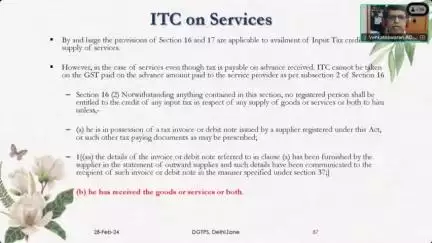 ITC on Services
#learnwithcbic