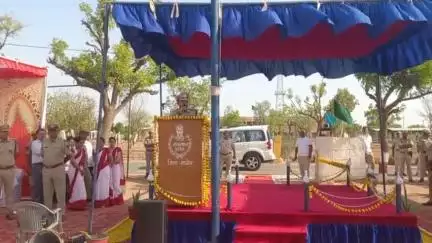 #NAGAURPOLICE :- 
75वे राजस्थान पुलिस स्थापना दिवस पर पुलिस लाईन नागौर में भव्य समारोह का आयोजन।
