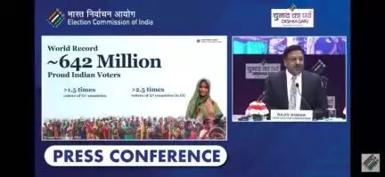 At the press conference in #NewDelhi today, the #ElectionCommission 🇮🇳and participants extended their gratitude to all voters for making the world's largest elections a resounding success.