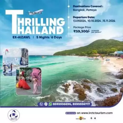 Curious about #Thailand? Experience the breathtaking country firsthand with #IRCTCTourism's exciting international tour package.

Destinations Covered – #Bangkok, #Pattaya