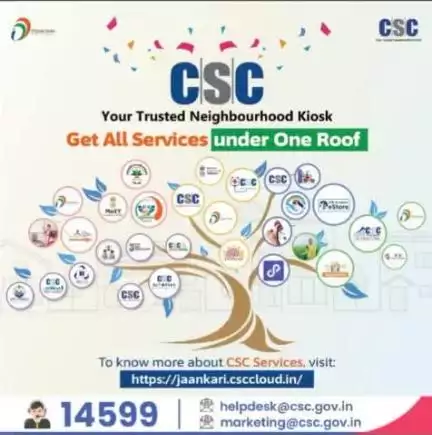 CSC is Your Trusted Kiosk Kindly Visit Your nearest CSC Centre for the awareness enrollment of all Govt services schemes and programmes.