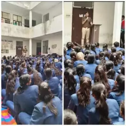 #Dausa कोतवाली थाना क्षेत्र में तकरीबन 500 विधार्थियों को सिटीजन राजकॉप एप के *Need Help* इमरजेंसी बटन के संबंध में जागरूक किया एवं एप डाउनलोड करवाया। साइबर अपराध हेल्पलाइन 1930, पोक्सो एक्ट एवं नशे के दुष्प्रभावों के संबंध में जागरूक किया