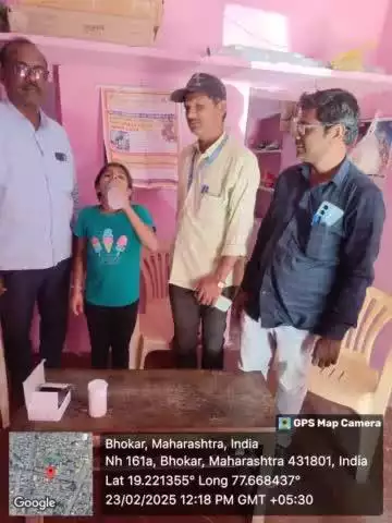 नांदेड - भोकर तालुक्यात बुथवर डीई सी व albendazole औषधोपचार सुरू