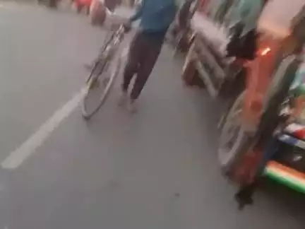 शिवपुर के पास डंपर से हुआ हादसा जगह पर हुई मौत