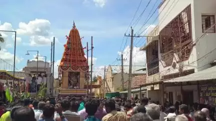 ತುರುವೇಕೆರೆ: ಪಟ್ಟಣದಲ್ಲಿ ಅದ್ದೂರಿಯಾಗಿ ಜರುಗಿದ ಬೇಟೇರಾಯಸ್ವಾಮಿಯ ಬ್ರಹ್ಮರಥೋತ್ಸವ