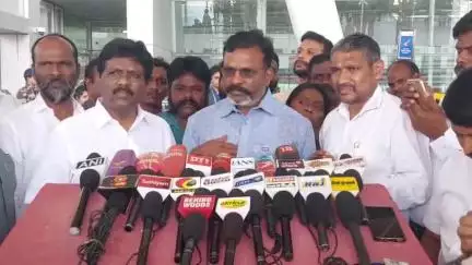 ஆலந்தூர்: "பாஜக போராட்டத்தை வரவேற்கிறோம்" - விமான நிலையத்தில் விசிக தலைவர் திருமாவளவன் MP பேட்டி