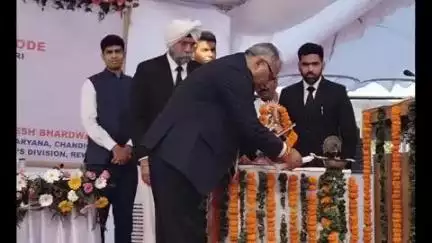 बावल: बावल कोर्ट कैंपस का शिलान्यास वीडियो कॉन्फ्रेंसिंग के माध्यम से किया गया, मुख्य न्यायाधीश शील नागु ने किया उद्घाटन
