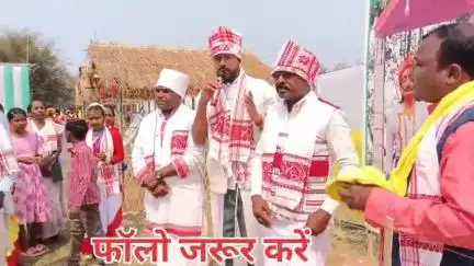 🙏असम में भी गूंजा एक ही नारा  महाराजा मेदिनीराय अमर रहें.. आवाज दो हम एक है लड़ेंगे जीतेंगे! #latehar #tribal #assam