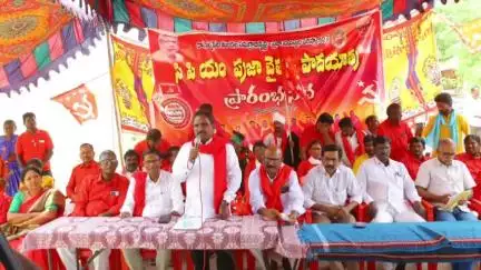 రామన్న‌పేట: ప్రజా సమస్యలను పరిష్కరించి ఇచ్చిన హామీలు అమలు చేయాలి :సిపిఎం రాష్ట్ర కార్యదర్శి జాన్ వెస్లీ