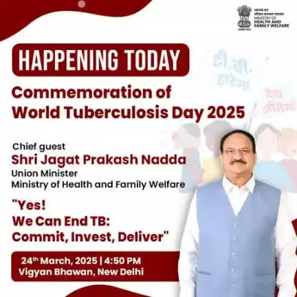 #WorldTBDay | Union Health Minister Shri JP Nadda will preside over the event to mark World TB Day 2025.