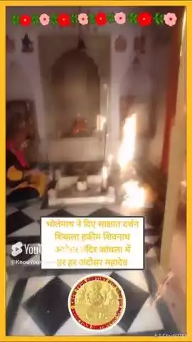 #news #mahadev भोलेनाथ ने दिए साक्षात दर्शन शिवाला हकीम शिवनाथ अंदोसर मंदिर कांधला में #trending #shorts