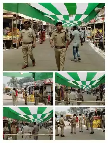#पुलिस_अधीक्षक_कटिहार के निर्देशानुसार #ईद_पर्व को सुरक्षित एवं सौहार्द्रपूर्ण माहौल में संपन्न कराने तथा #रमजान के पावन महिने के अंतिम जुम्मे (अलविदा) की नमाज के अवसर पर सभी महत्वपूर्ण धार्मिक स्थलों के आस-पास #कटिहार_पुलिस पूरी सक्रियता