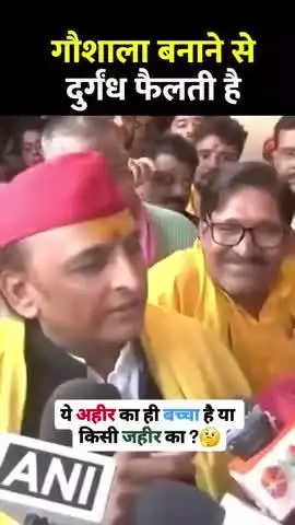 खुद को कृष्ण का वंशज बताता है #Akhilesh Yadav
गौशाला से दुर्गंध आती है सुन लो इस नकली यदुवंशी
को
#viral