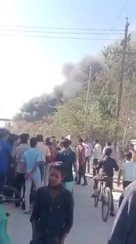 मन्दसौर,इंडस्ट्रियल एरिया मिर्ची फैक्ट्री में लगी आग,गौरव मसाला उद्योग मै आग,,#मन्दसौर #कलेक्टर #नगर पालिका
