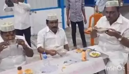 ஆலத்தூர்: செட்டிகுளம் பள்ளிவாசலில் ரம்ஜான் நோன்பு திறக்கும் நிகழ்ச்சி,எம்எல்ஏ பிரபாகரன் பங்கேற்பு