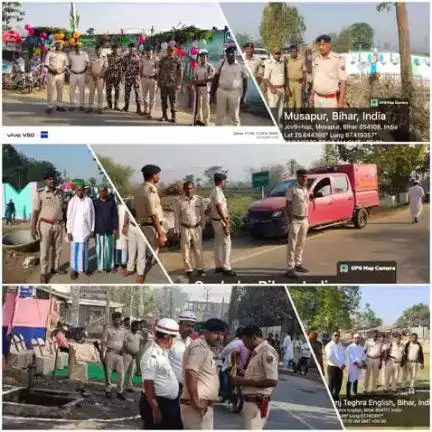 #पुलिस_अधीक्षक_कटिहार के निर्देशानुसार #ईद_पर्व को सुरक्षित एवं सौहार्द्रपूर्ण माहौल में संपन्न कराने हेतु सभी महत्वपूर्ण धार्मिक स्थलों के आस-पास #कटिहार_पुलिस पूरी सक्रियता के साथ मौजूद है