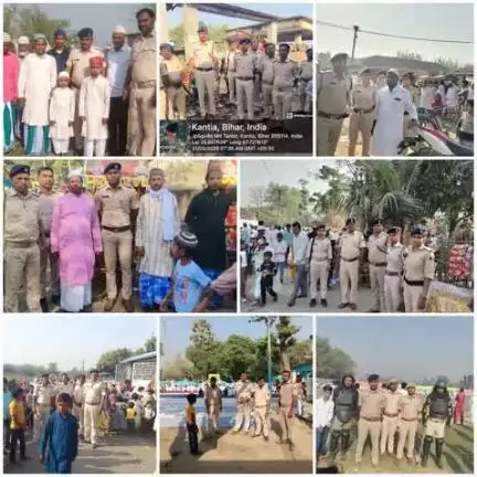 #पुलिस_अधीक्षक_कटिहार के निर्देशानुसार #ईद_पर्व को सुरक्षित एवं सौहार्द्रपूर्ण माहौल में संपन्न कराने हेतु सभी महत्वपूर्ण धार्मिक स्थलों के आस-पास #कटिहार_पुलिस पूरी सक्रियता के साथ मौजूद है।