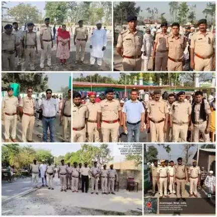 #पुलिस_अधीक्षक_कटिहार के निर्देशानुसार #ईद_पर्व को सुरक्षित एवं सौहार्द्रपूर्ण माहौल में संपन्न कराने हेतु सभी महत्वपूर्ण धार्मिक स्थलों के आस-पास #कटिहार_पुलिस पूरी सक्रियता के साथ मौजूद है।
