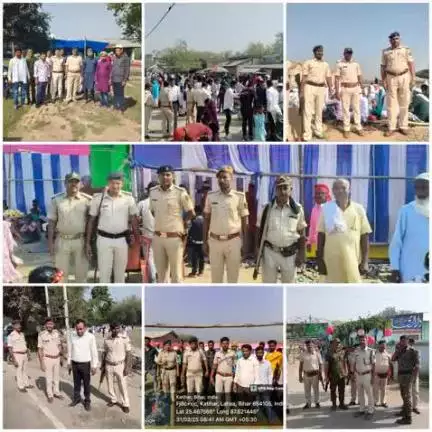 #पुलिस_अधीक्षक_कटिहार के निर्देशानुसार #ईद_पर्व को सुरक्षित एवं सौहार्द्रपूर्ण माहौल में संपन्न कराने हेतु सभी महत्वपूर्ण धार्मिक स्थलों के आस-पास #कटिहार_पुलिस पूरी सक्रियता के साथ मौजूद है।