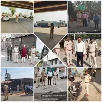 #पुलिस_अधीक्षक_कटिहार के निर्देशानुसार #ईद_पर्व को सुरक्षित एवं सौहार्द्रपूर्ण माहौल में संपन्न कराने हेतु सभी चौक-चौराहो पर #कटिहार_पुलिस पूरी सक्रियता के साथ मौजूद है।