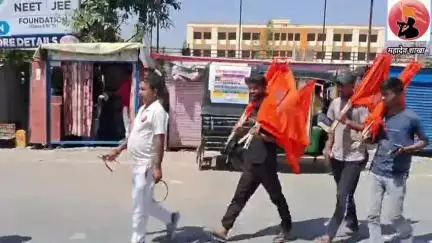 #RSS महादेव शाखा के स्वयंसेवकों द्वारा  भारतीय नव वर्ष पर भगवा ध्वज लगाया