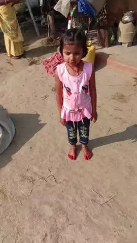 mariha ps mahagama ki bacchi hai jo Nani Ghar Jane ka kafi Khushi hai
 mariha