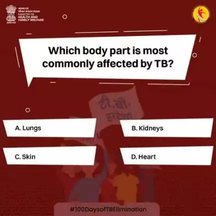 #100DaysofTBElimination | Comment your answer below! 

Let’s spread awareness and work towards a #TBMuktBharat