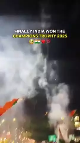CHAK DE BHARAT 🇮🇳
Team India wins ICC Champions Trophy — beat New Zealand by 4 wickets 🏆 #INDvsNZ