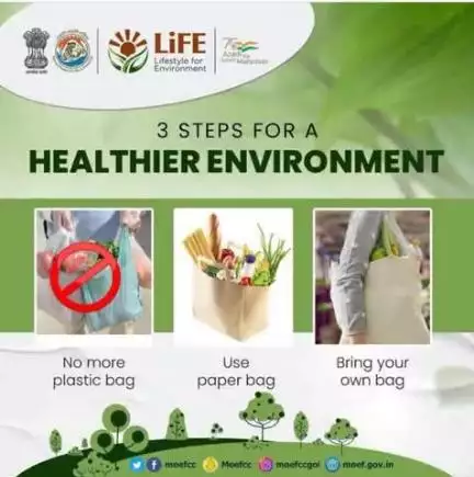 स्वस्थ पर्यावरण के लिए 3 कदम। 3 steps for a healthier environment. #ChooseLiFE #MissionLiFE 
#railminindia 
#gmblw