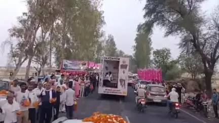 नशा मुक्त हरियाणा का संदेश देती हुई साइक्लोथोन 2.0 यात्रा का जिलावासियों ने पलवल पहुंचने पर किया भव्य स्वागत।