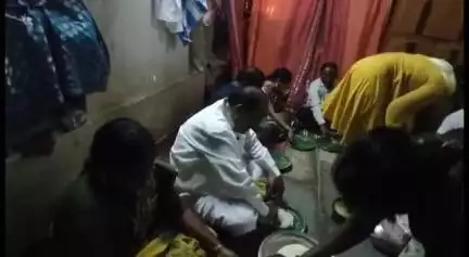 పోచారం గ్రామంలో సన్న బియ్యం లబ్ధిదారుని ఇంట భోజనం చేసిన పరకాల MLA రేవూరి ప్రకాశ్ రెడ్డి
