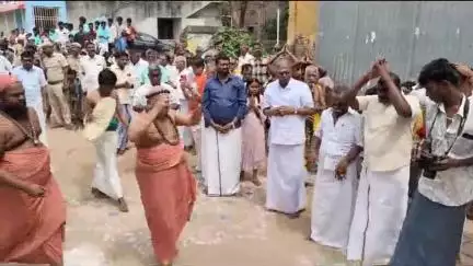 குத்தாலம்: திருவாலங்காடு வடாரண்யேஸ்வரர் கோயிலில் பங்குனி உத்திர பிரம்மோற்சவ விழா- தேரோட்டத்தில் திருவாவடுதுறை ஆதீனம் பங்கேற்பு