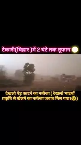 गया जिला :- लगभग पूरे बिहार इस तूफान के चपेट में आया है ,पेड़ काटने का यही नतीजा || सरकार से पेड़ काटने पर रोक लगाए...