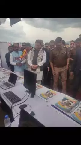 UCC Camp at Hemvati Nandan Bahuguna Sports Stadium, Almora and CM visited at UCC camp.