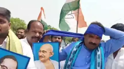 రాజపేట: బొందుగుల గ్రామంలో జై బాపు జై భీమ్ జై సంవిధాన్ కార్యక్రమం లో పాల్గొన్న ప్రభుత్వ విప్ బీర్ల  ఐలయ్య